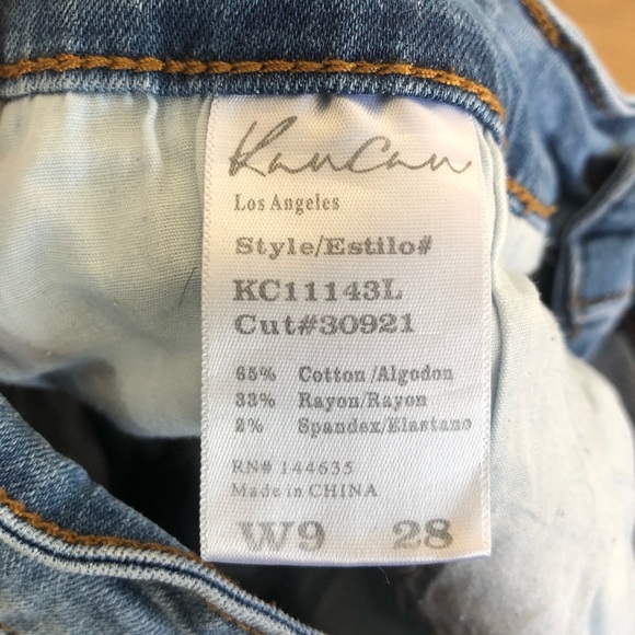 KANCAN High Rise Distressed Shorts Size 28 - Picture 7 of 7